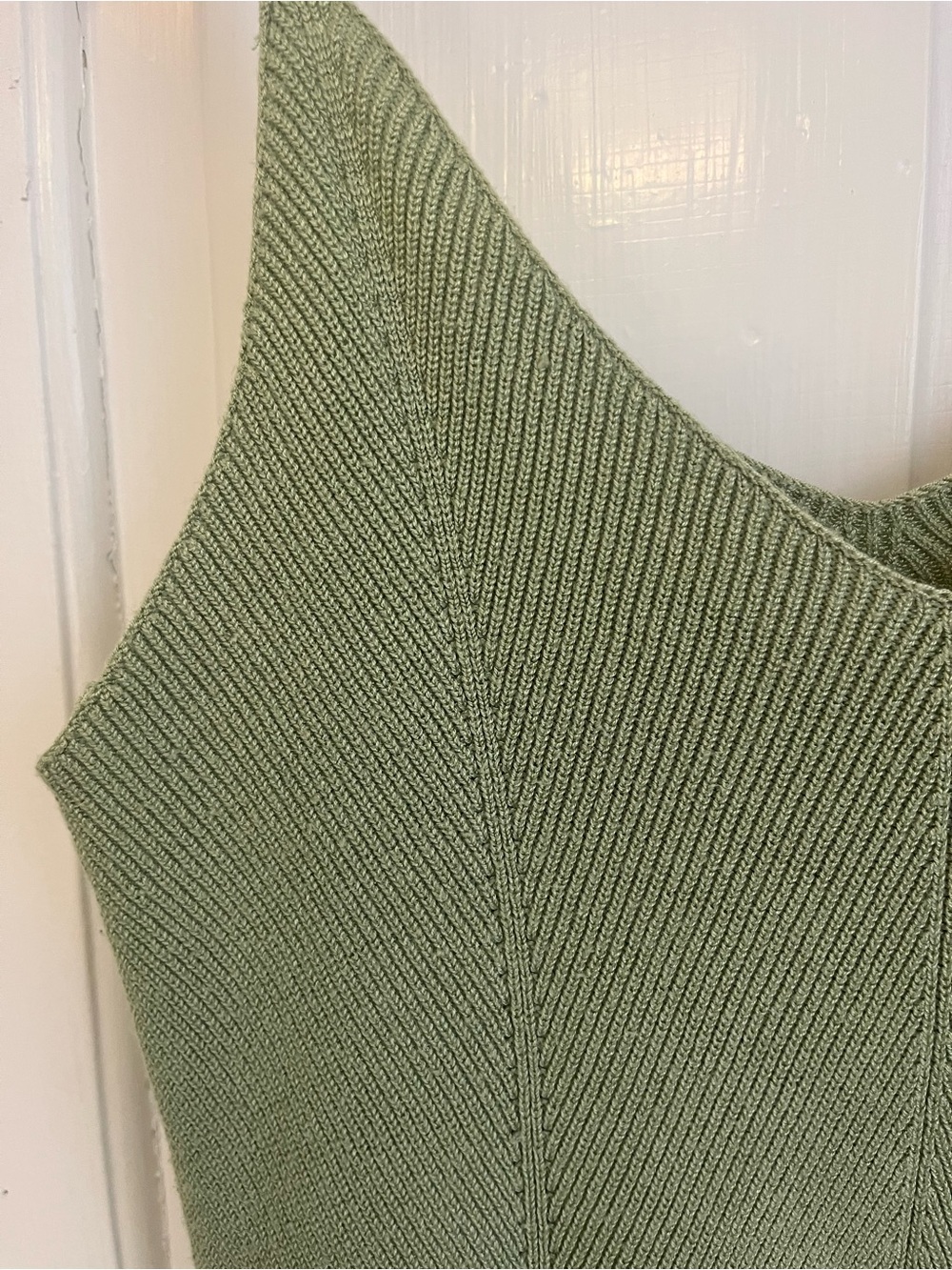 Sage knit dress